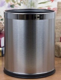 AM-45:ถังขยะสแตนเลส 10 ลิตร
Stainless steel bin 22.5x27cm.-AM139